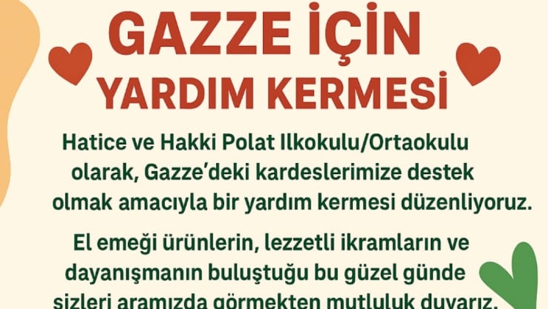 GAZZE İÇİN YARDIM KERMESLERİ
